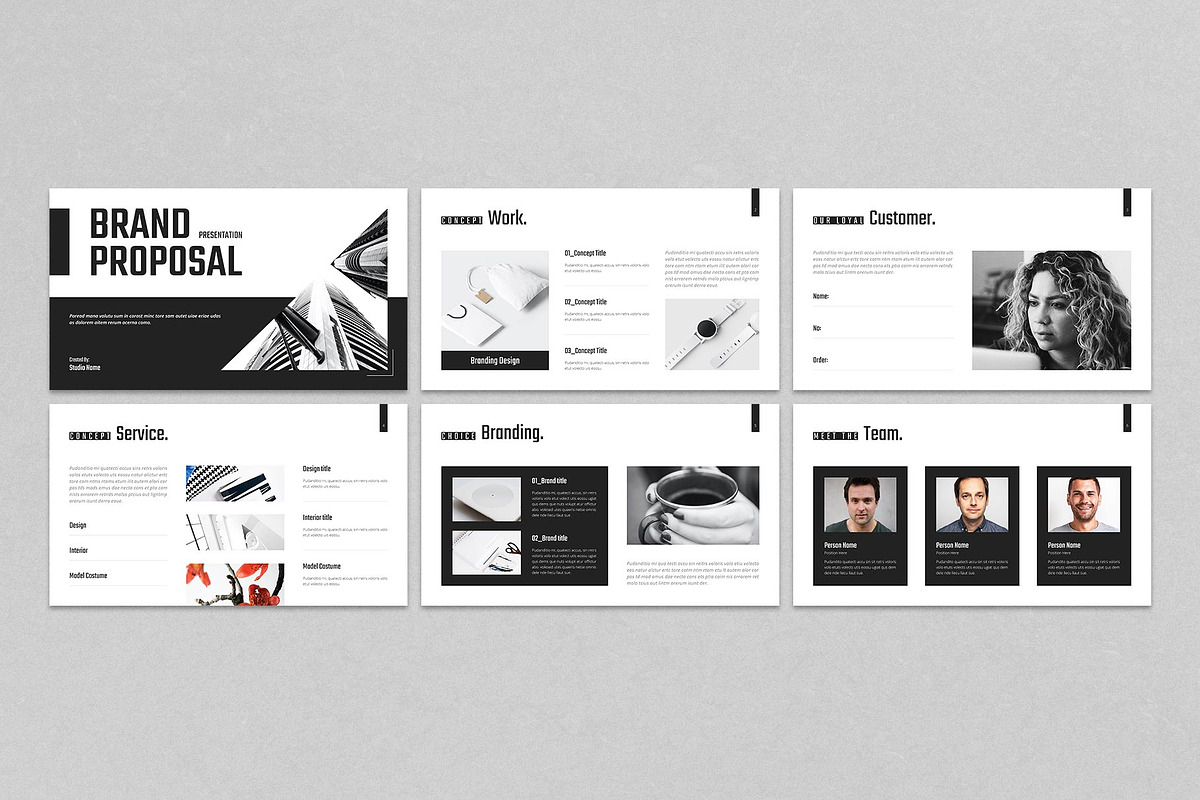 Brand Proposal Presentation Template, a Presentation Template by TemplatesForest (Photo 2 of 3)