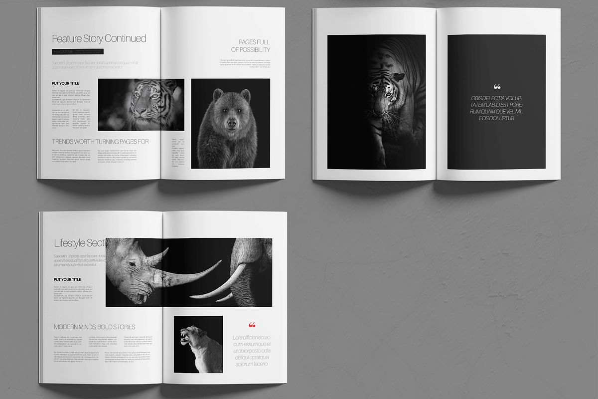 Clean Minimal Magazine Editorial, a Magazine Template by MightyDesign (Photo 3 of 6)