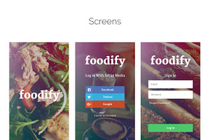 Foodify App UI Kit