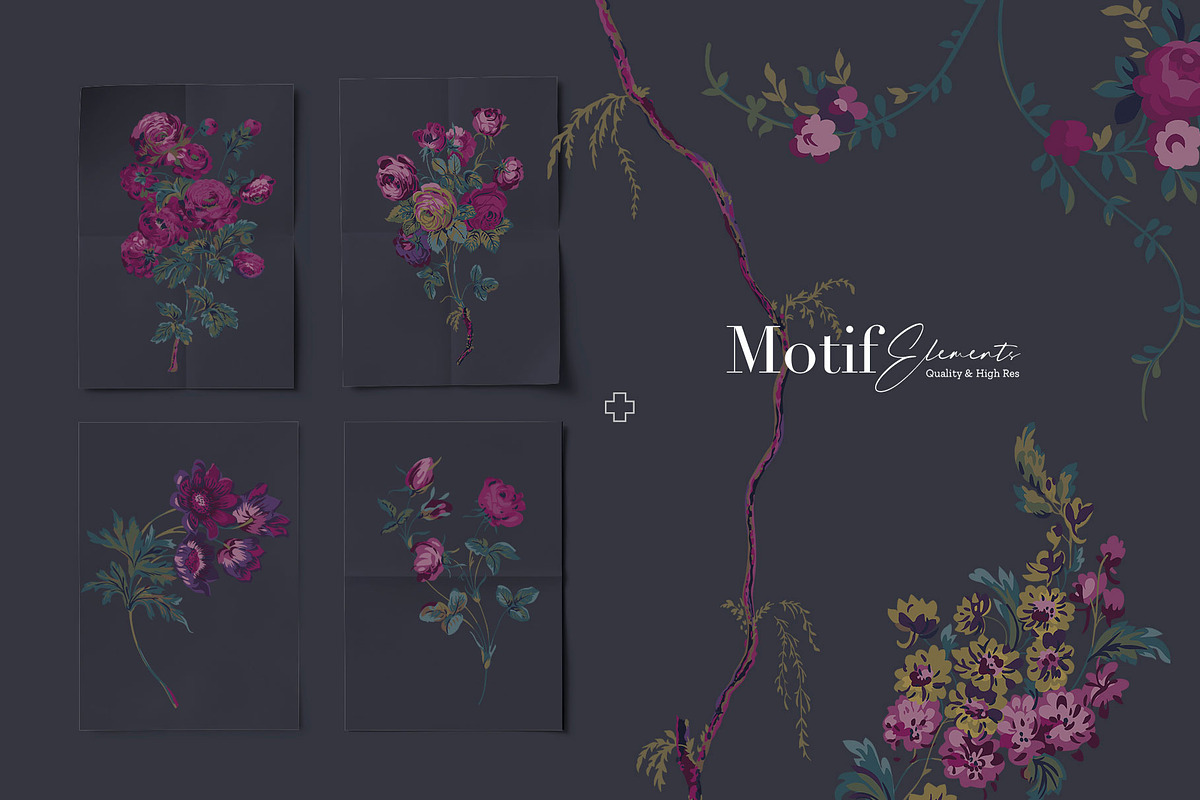 Rosa Selvaggia, Floral prints & more, a Pattern Graphic by TSTUDIO (Photo 11 of 21)