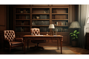 chair room office background ai, a Technology Photo by pikepicture