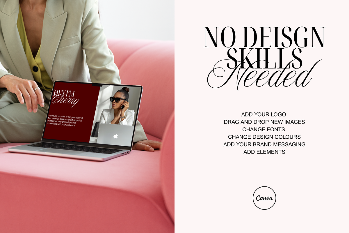 Cherry Canva Webinar Slide Deck, a Presentation Template by thebusinessoutfit (Photo 5 of 14)