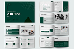 Landscape White Paper Layout, a Brochure Template by ContestDesign