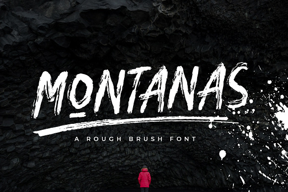Montanas Brush Font preview 8