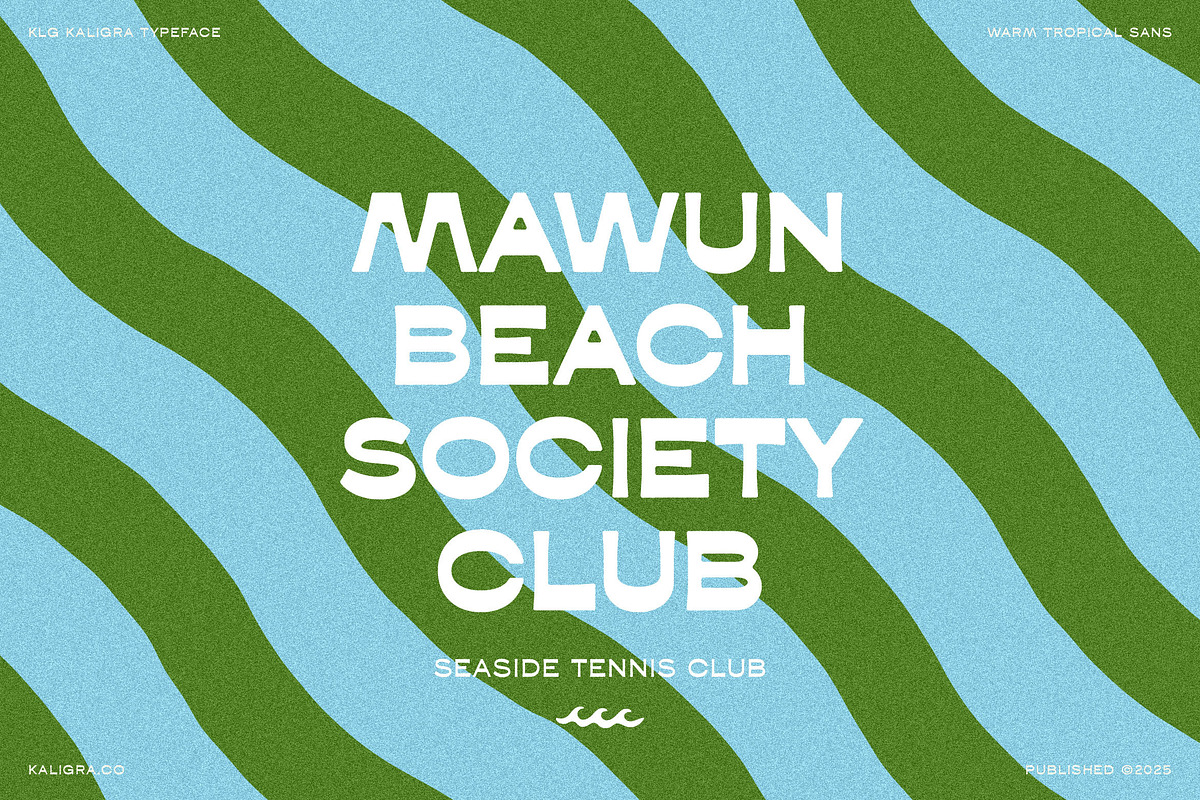 Kaligra Tropicana Sans, a Sans Serif Font by Kaligra.co (Photo 4 of 22)