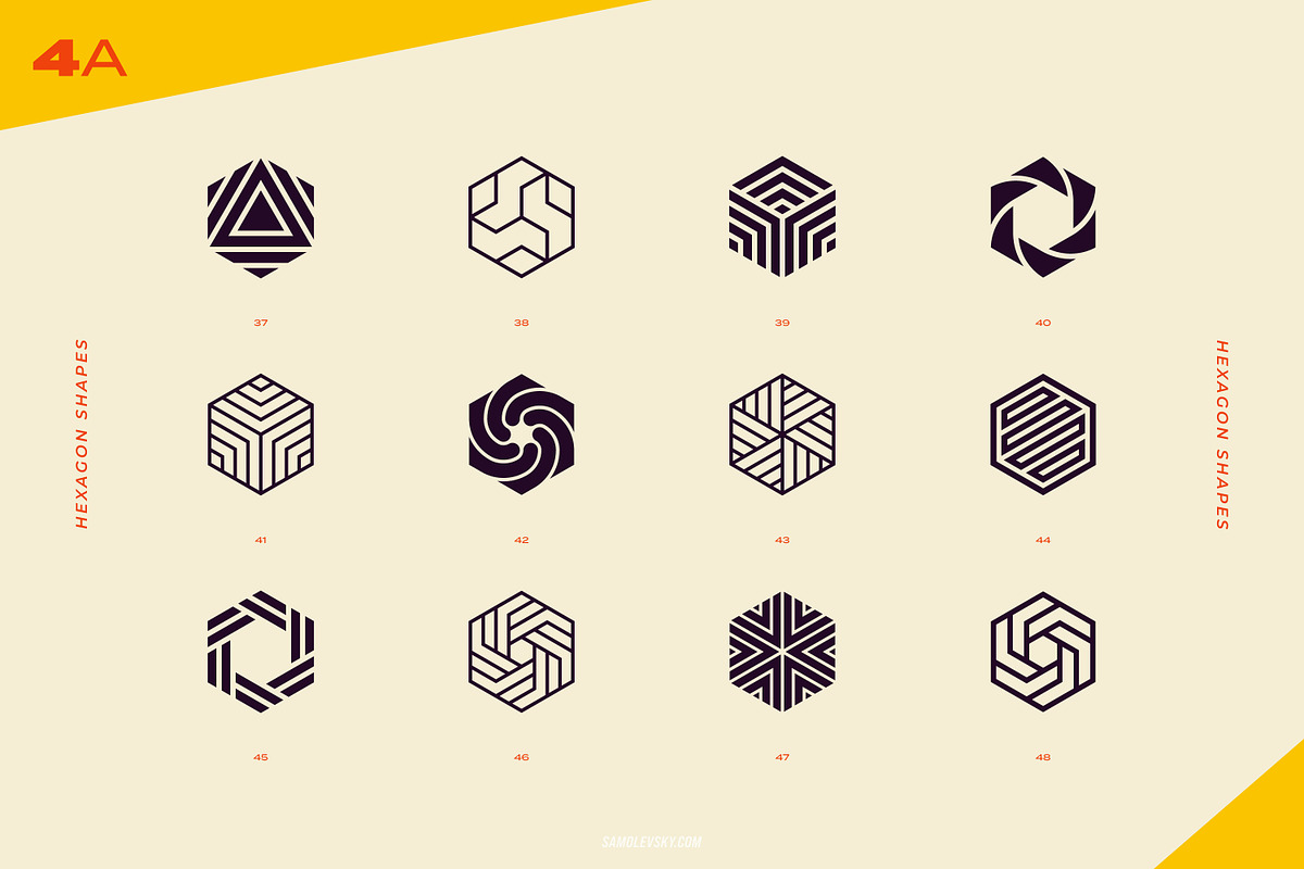 96 Logo Marks & Geometric Shapes, a Branding & Logo Template by Samolevsky (Photo 11 of 24)