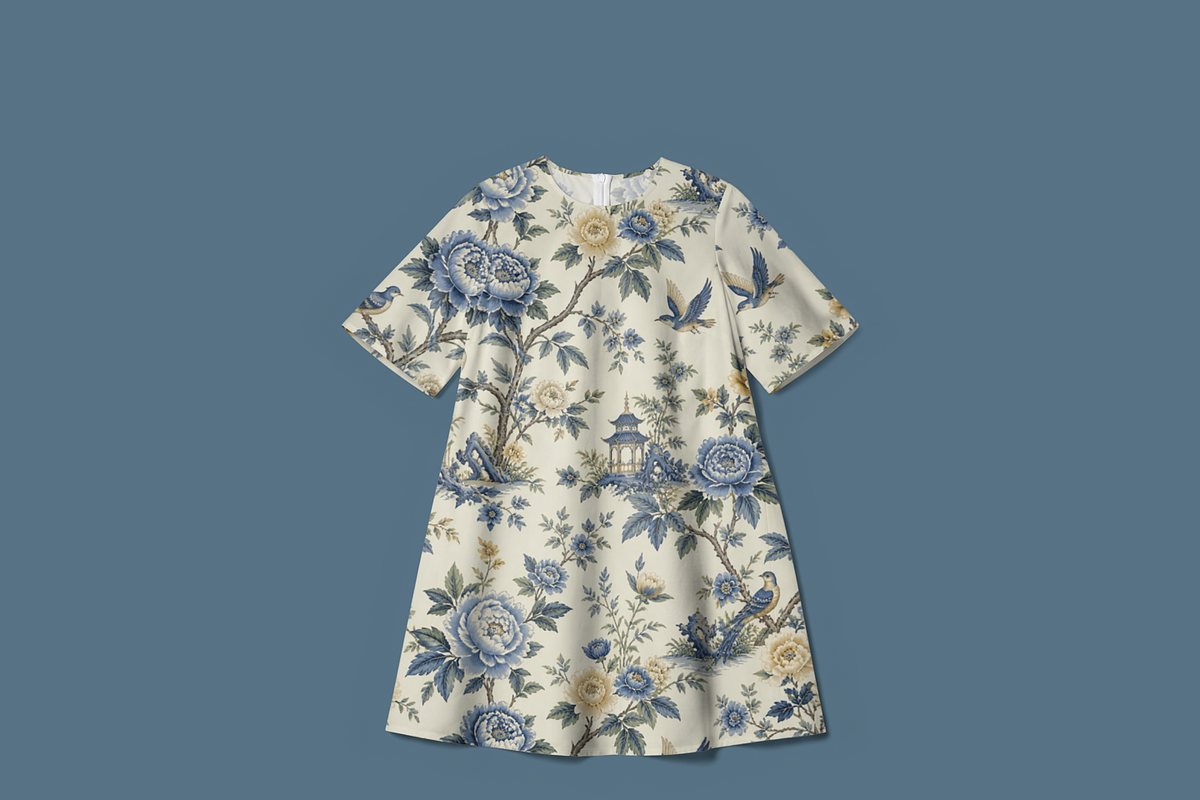 Blue Chinoiserie Seamless Pattern, a Pattern Graphic by elif (Photo 8 of 13)