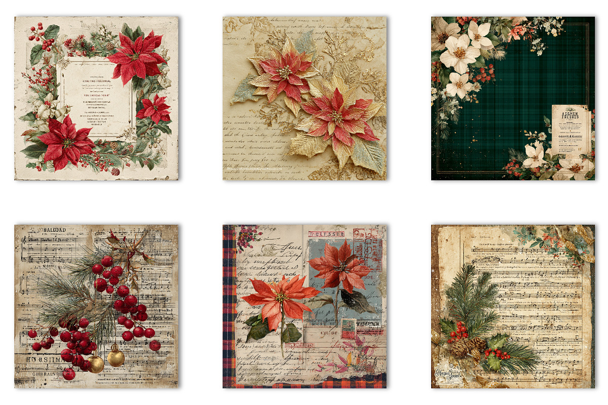 Christmas Journal Paper, an Illustration by CreationArt (Photo 3 of 4)