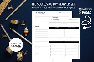 EDITABLE-The Successful Day Planner