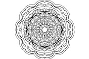 Black Floral Mandala Vector Bundle, a Decorative Illustration by Designer_Momina (Thumbnail 8 of 21)