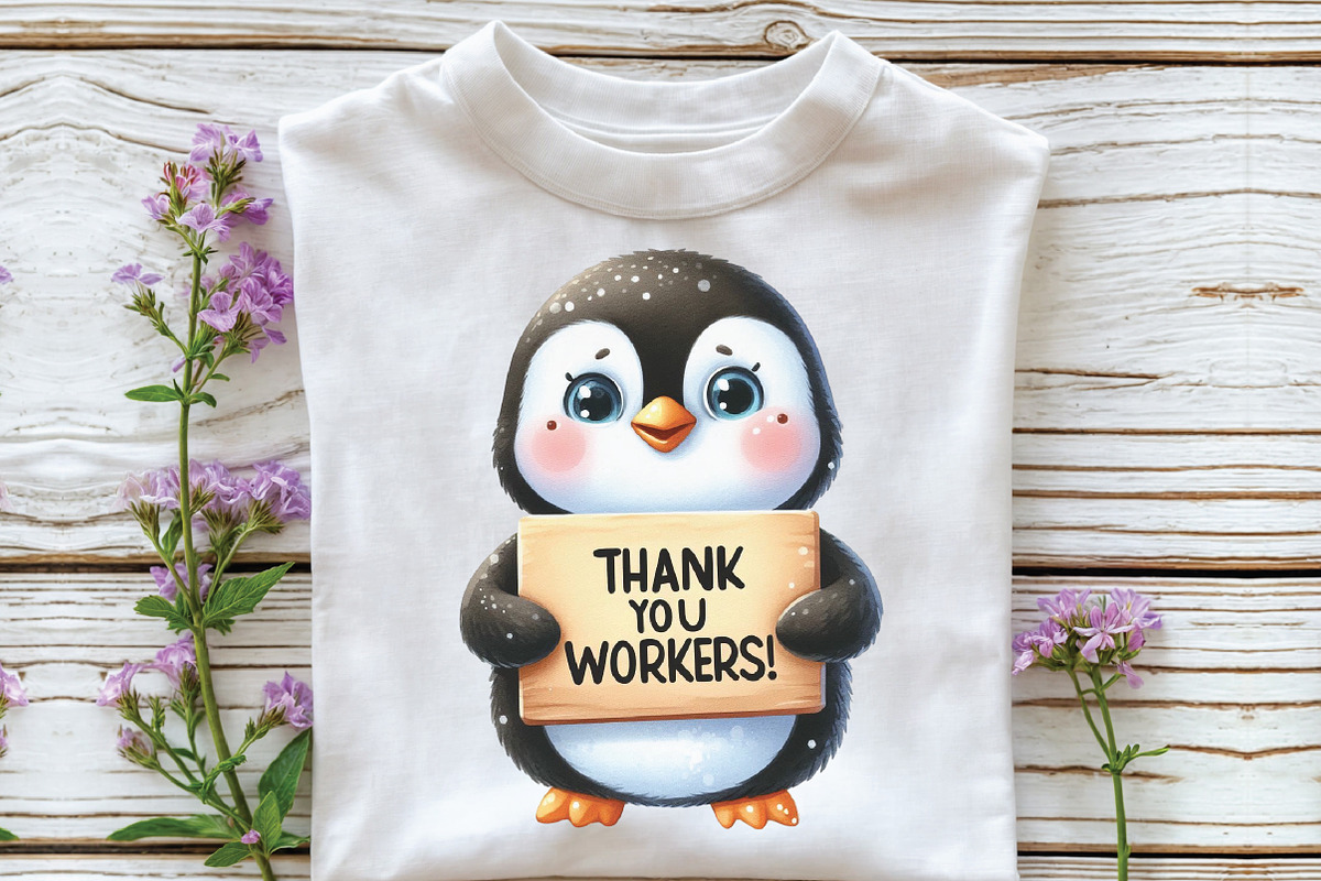Watercolor Labor Day Animals Clipart, an Illustration by CraftArtStudio (Photo 3 of 6)