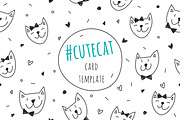 Cute cats: 2 patterns + 2 cards, a Texture Graphic by redcollegiya design (Thumbnail 4 of 4)
