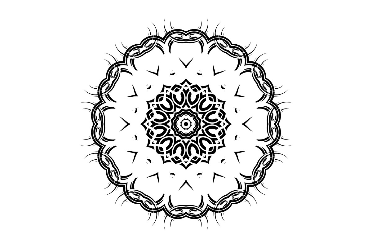 Artistic Mandala Vector Collection, a Decorative Illustration by NJ Himel (Photo 96 of 101)