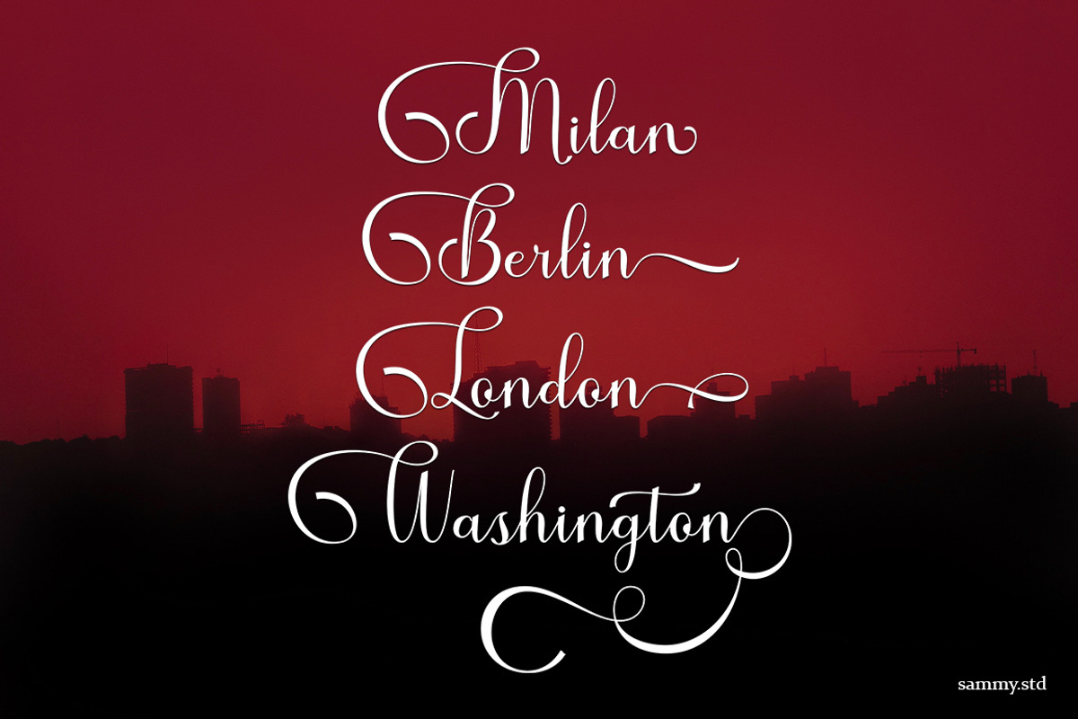 Benthura Script, a Script Font by Sammy Std (Photo 5 of 12)