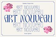 Kestia - Art Nouveau Typeface, a Sans Serif Font by Valentino Vergan (Thumbnail 3 of 14)