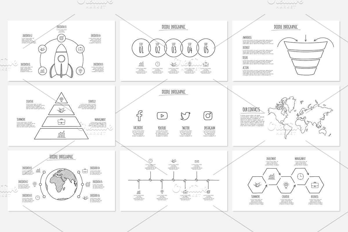Doodle Presentation Template, a Presentation Template by Abert (Photo 9 of 12)