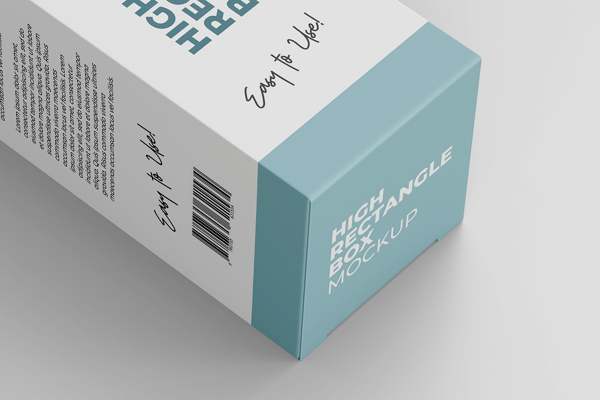 High Rectangle Box Mockup - 6 views, a Packaging Mockup by Illusiongraphic (Photo 18 of 19)