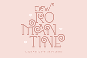 New Romantine ~ Romantic Font, a Font by Orenari (Thumbnail 1 of 12)