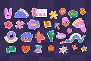 250+ Funky Digital Planner Kit, a Decorative Illustration by IuliiaSavko (Thumbnail 17 of 22)
