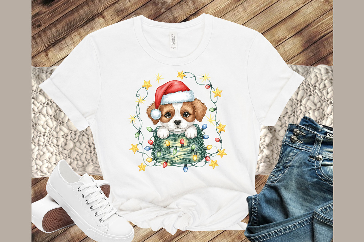 Christmas Dog PNG Clipart, an Illustration by Sublimation Artist (Photo 3 of 9)