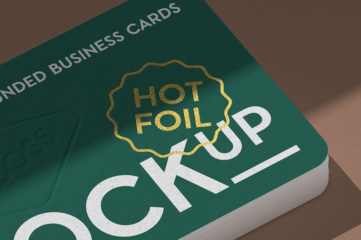 Rounded Business Cards Mockup Set, a Business Card Template by Dopestype (Photo 3 of 5)