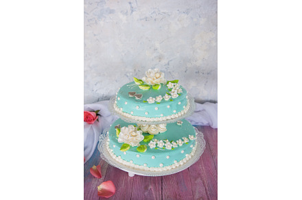 wedding cake with flowers, a Food & Drink Photo by Jan Jack Russo Media