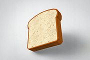 Bread slice - 3d papercraft, a Print Template by PAPER amaze (Thumbnail 2 of 5)