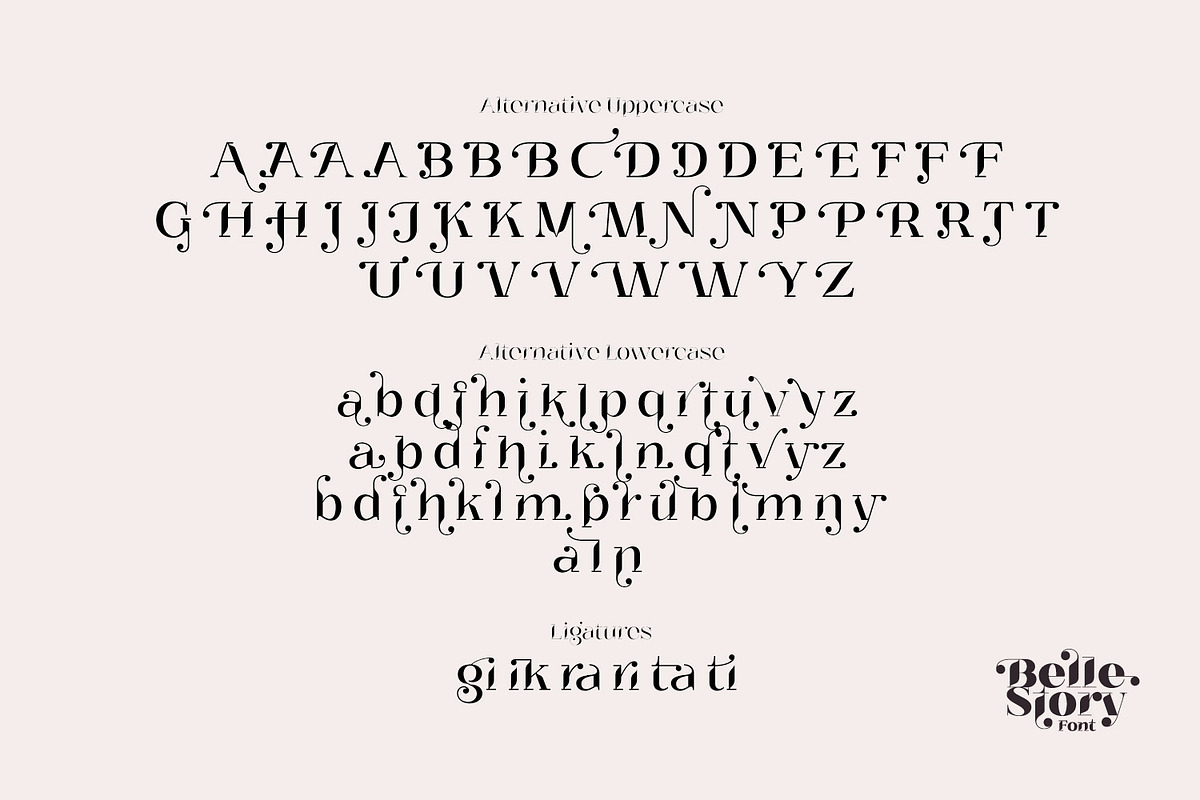 Belle Story - Beauty serif family, a Serif Font by creativemedialab (Photo 13 of 18)