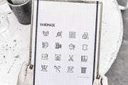 Handmade | 16 Thin Line Icons Set, an Outline Icon by Alex Blogoodf (Thumbnail 10 of 11)