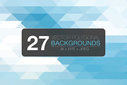 27 polygonal vector backgrounds, a Pattern Graphic by Design Lab. (Thumbnail 1 of 2)