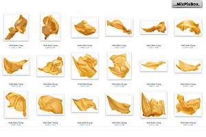 Gold Satin Photo Overlays