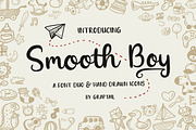 Smooth Boy - Fonts & Icons, a Script Font by Graptail (Thumbnail 1 of 9)