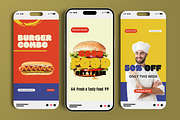 Burger Combo Social Media Story Post, a Social Media Template by MightyDesign (Thumbnail 1 of 6)