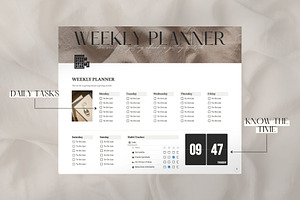 Notion Template: Weekly Planner