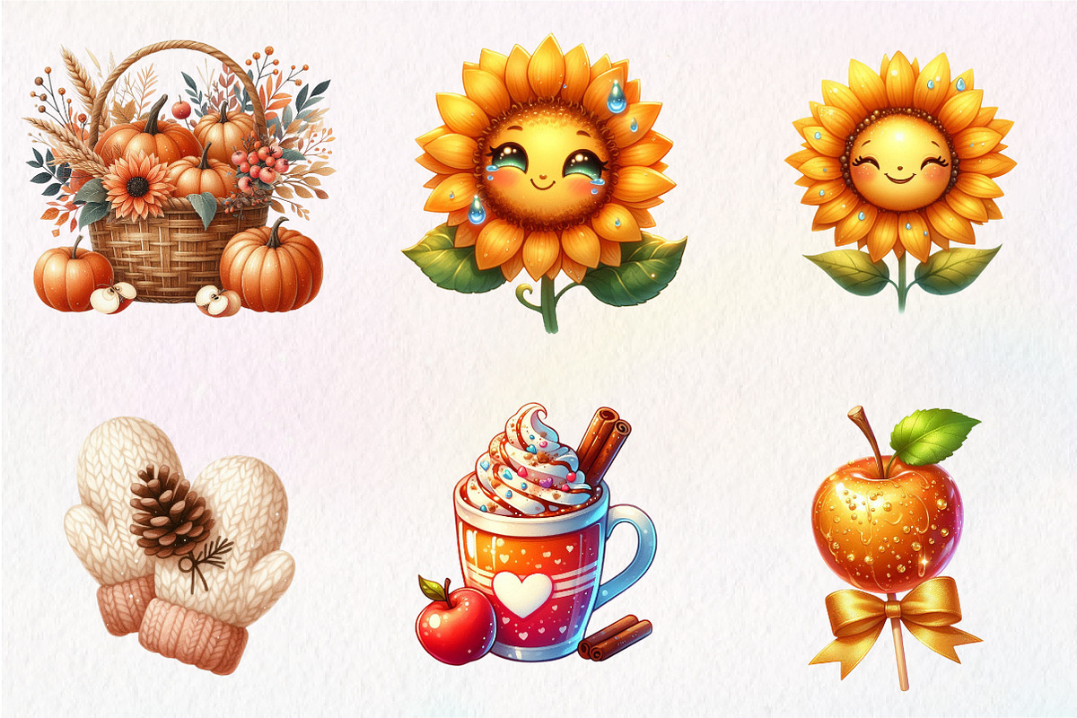 Autumn Serenity Clipart, an Illustration by CreationArt (Photo 8 of 9)
