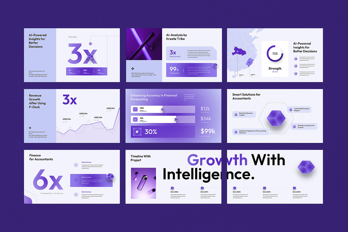 Accounting Advisory Pitch deck, a Presentation Template by KreateTribe (Photo 4 of 11)