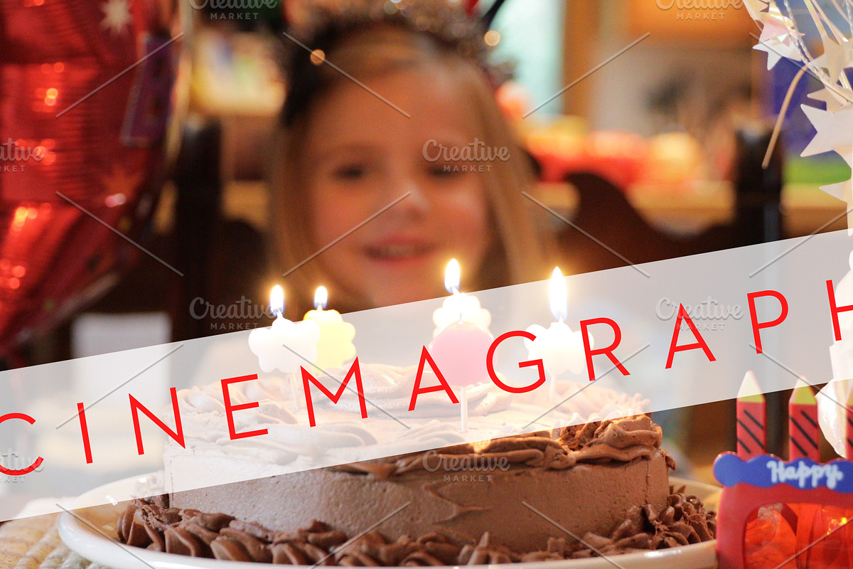 Happy Birthday Party Cinemagraph, a Photo by DesignedBetter (Photo 2 of 3)