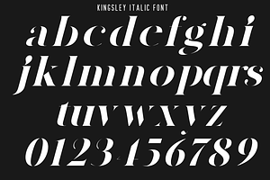 Kingsley Modern Stencil Font