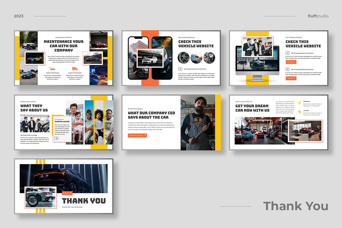 Car Automobile Keynote Template