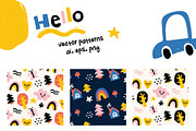 Kid's cute drawings patterns, a Decorative Illustration by OlgaBoncheva (Thumbnail 4 of 7)