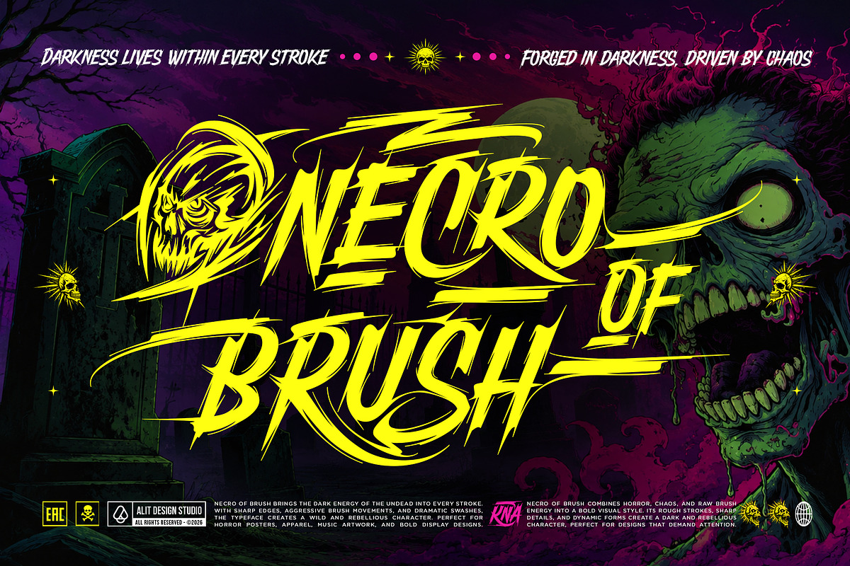 Brutal Rioter Typeface, a Script Font by alit design (Photo 15 of 20)
