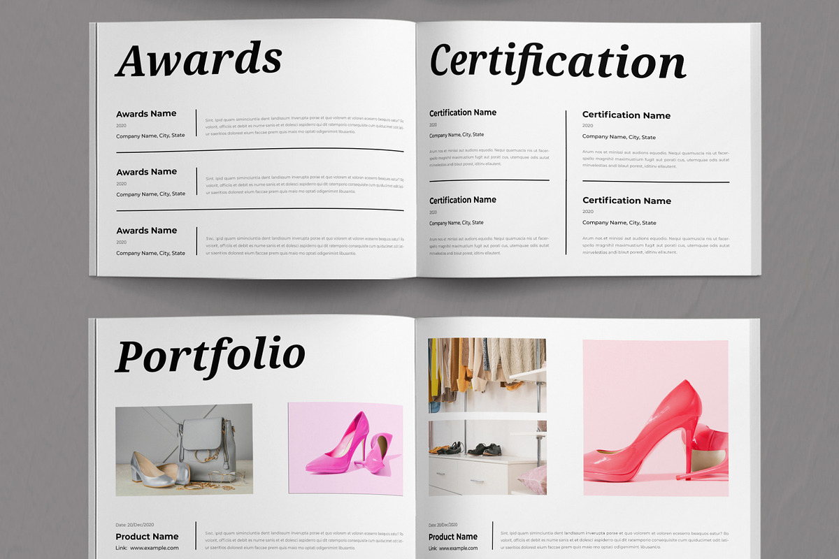 Resume Booklet Template Layout, a Stationery Template by ContestDesign (Photo 4 of 4)