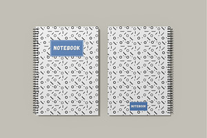 A5 Spiral Notebook Mockup