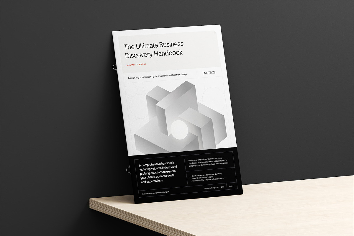 The Business Discovery Handbook, a Landing Page Template by Smotrow Related (Photo 1 of 7)