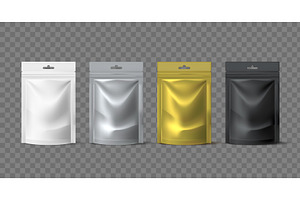 Realistic Pouch Package. Isolated