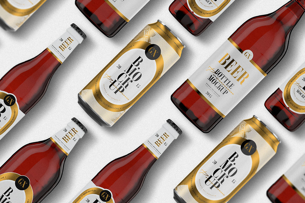 Beer Mockup Bundle, a Product Mockup by Graxaim Mock-up (Photo 2 of 14)