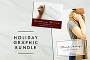 Holiday Graphic Bundle, a Templates & Theme by She's Kia! (Thumbnail 1 of 9)