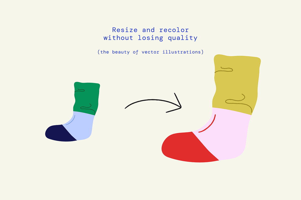 Winter Socks Vector Illustrations, an Object Illustration by Seiju Park (Photo 7 of 7)