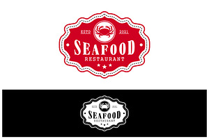 Seafood Restaurant Vintage Logo, a Branding & Logo Template by Atlantis X Nurman Arbai