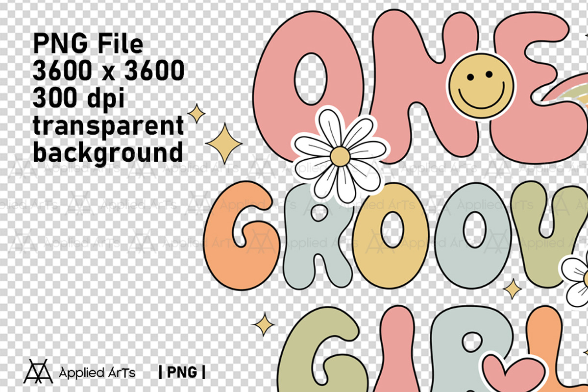 One Groovy Girl PNG - 1st Birthday, an Object Graphic by Applied Arts (Photo 5 of 5)